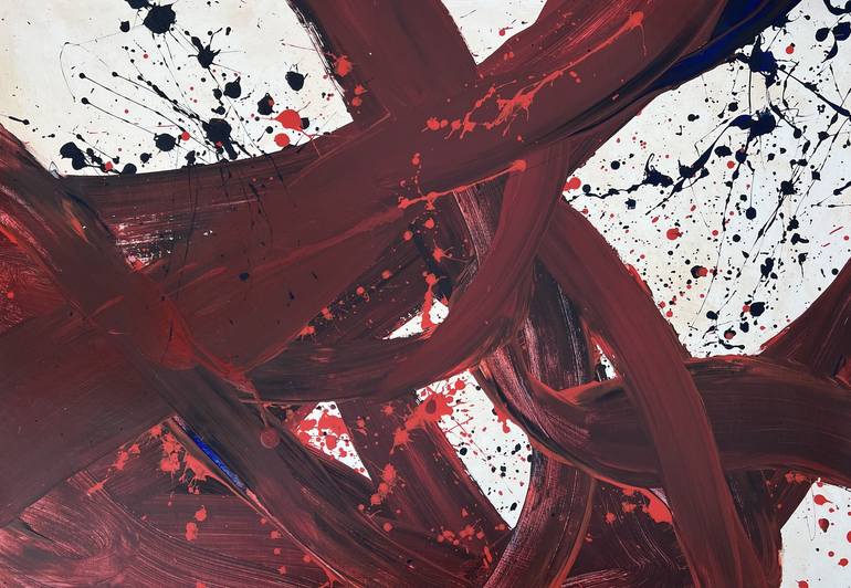 Original Abstract Expressionism Abstract Paintings by Romana Jelínková