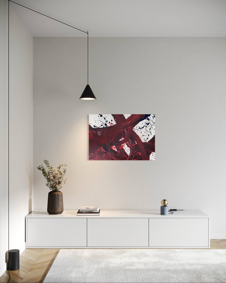 Original Abstract Expressionism Abstract Painting by Romana Jelínková