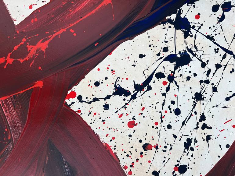 Original Abstract Expressionism Abstract Painting by Romana Jelínková