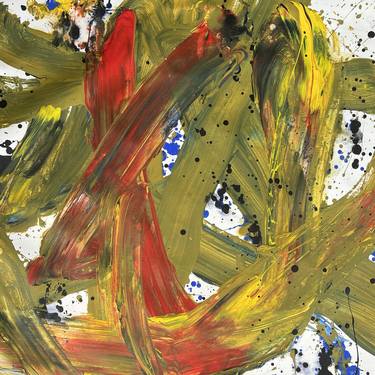 Original Abstract Expressionism Abstract Painting by Romana Jelínková