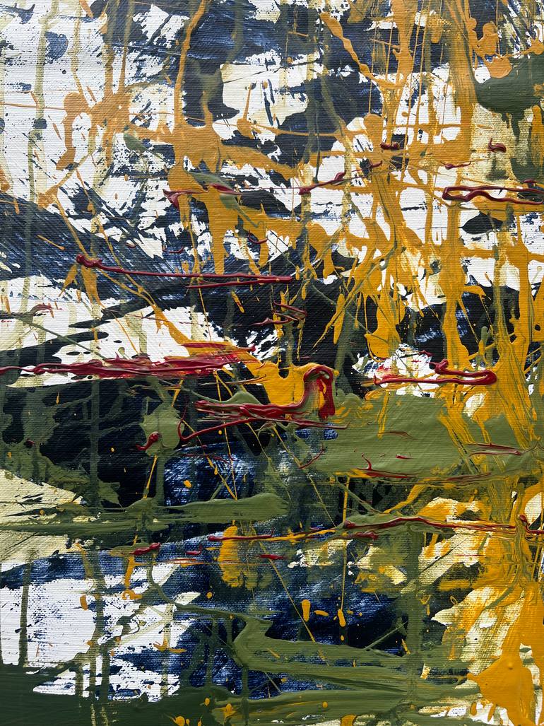 Original Abstract Expressionism Abstract Painting by Romana Jelínková