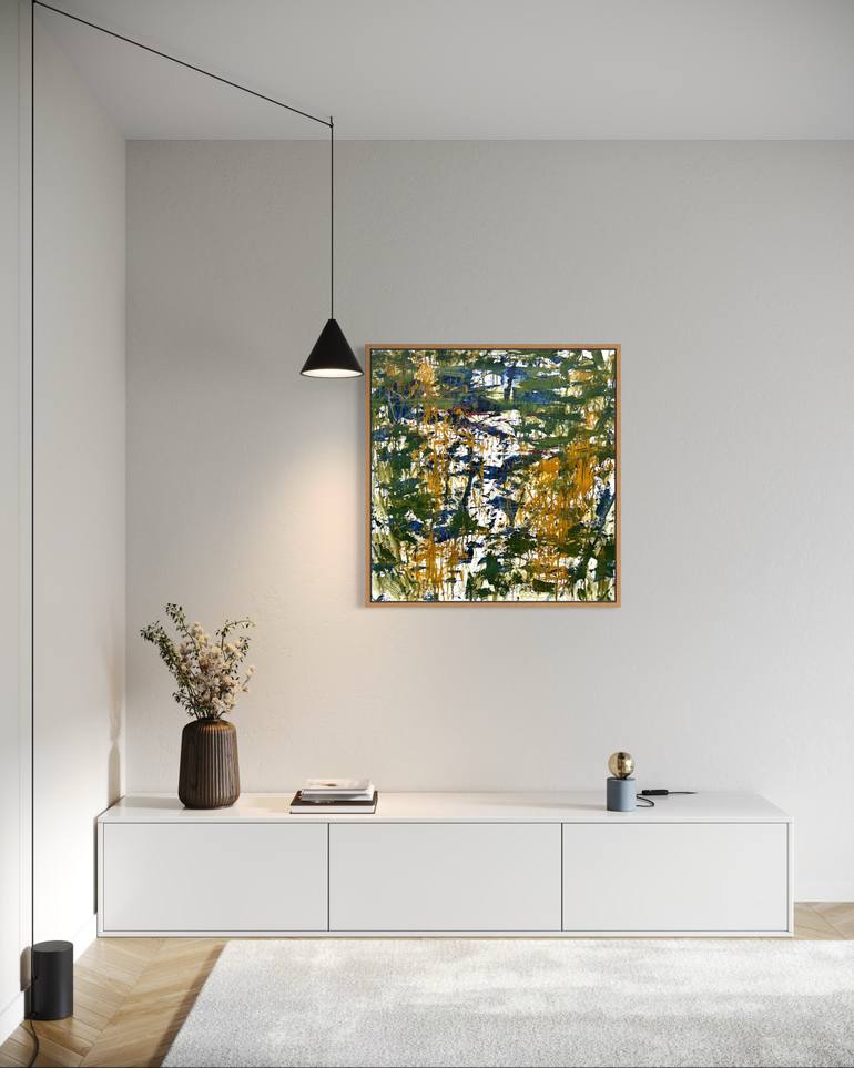 Original Abstract Expressionism Abstract Painting by Romana Jelínková
