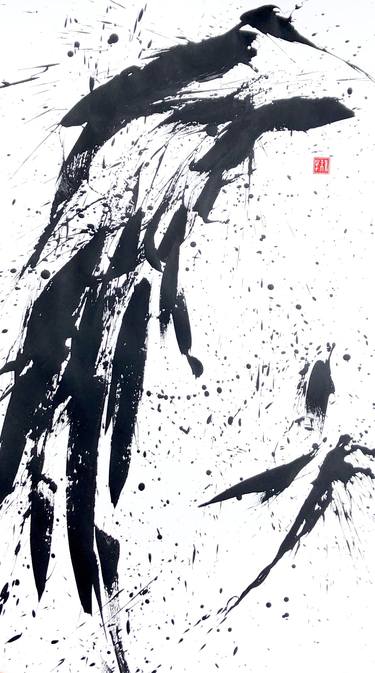 Original Abstract Botanic Paintings by Romana Jelínková