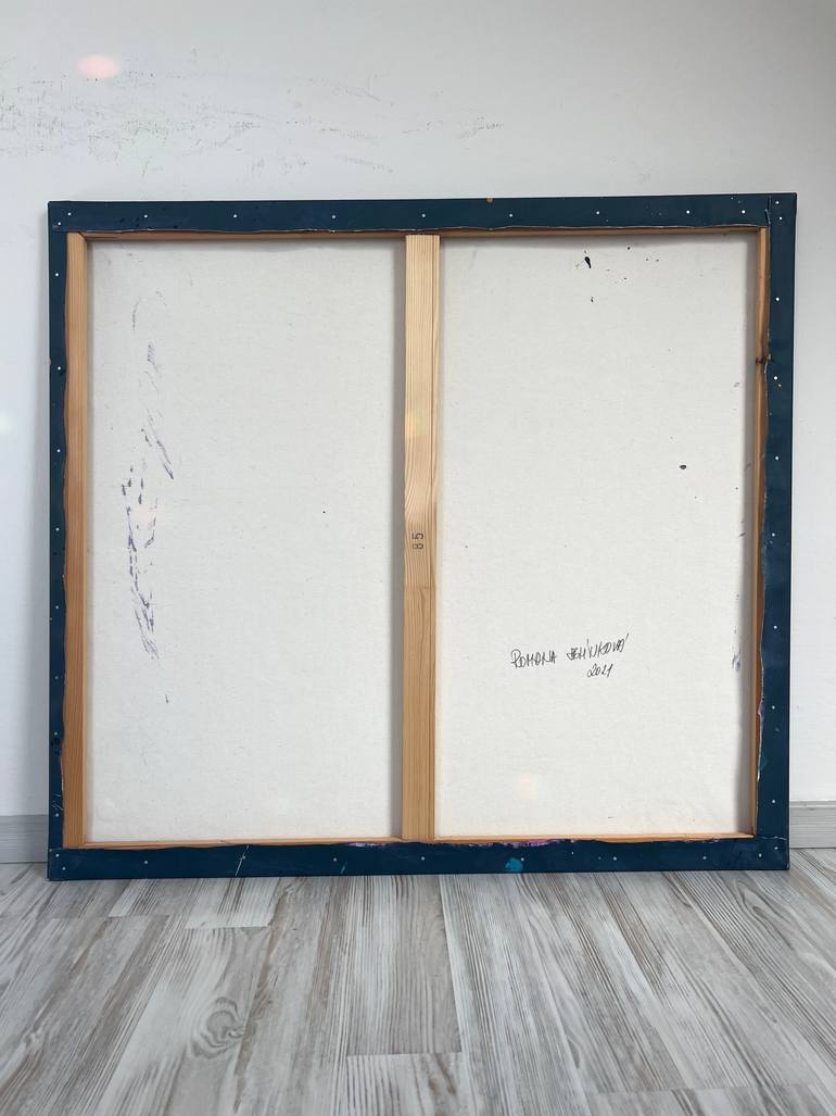 Original Abstract Expressionism Abstract Painting by Romana Jelínková