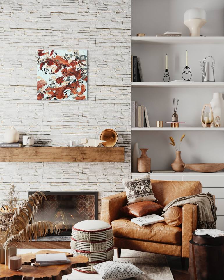 Original Abstract Expressionism Abstract Painting by Romana Jelínková