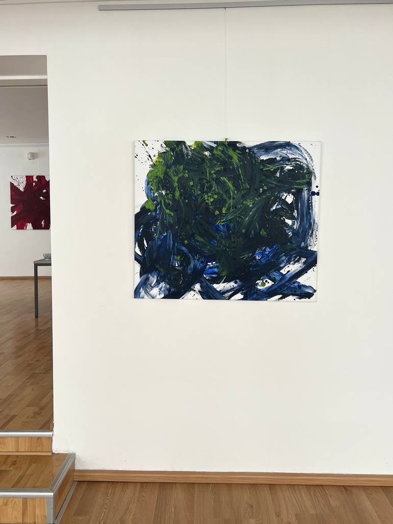 Original Abstract Expressionism Abstract Painting by Romana Jelínková