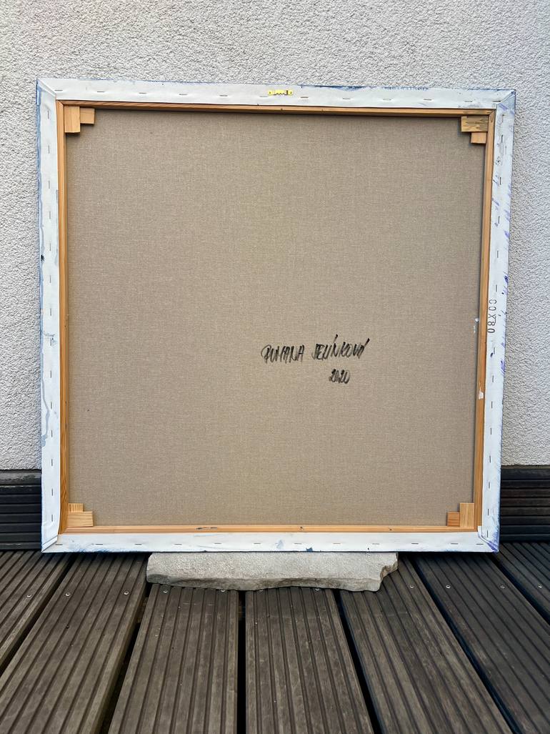 Original Abstract Expressionism Abstract Painting by Romana Jelínková