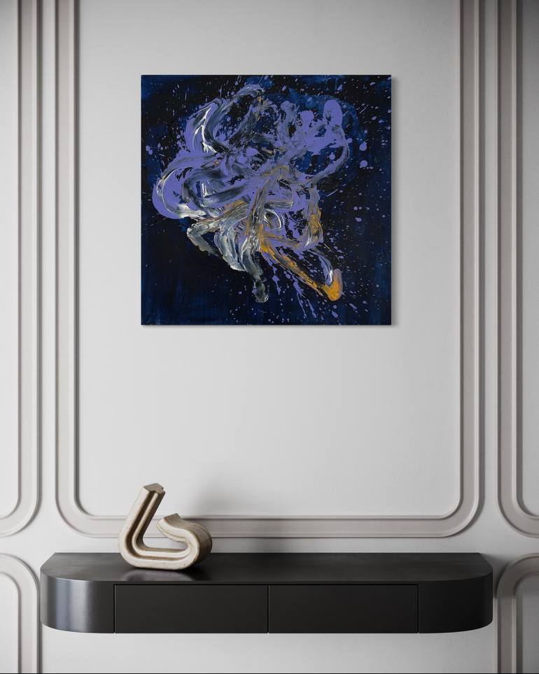 Original Abstract Expressionism Abstract Painting by Romana Jelínková