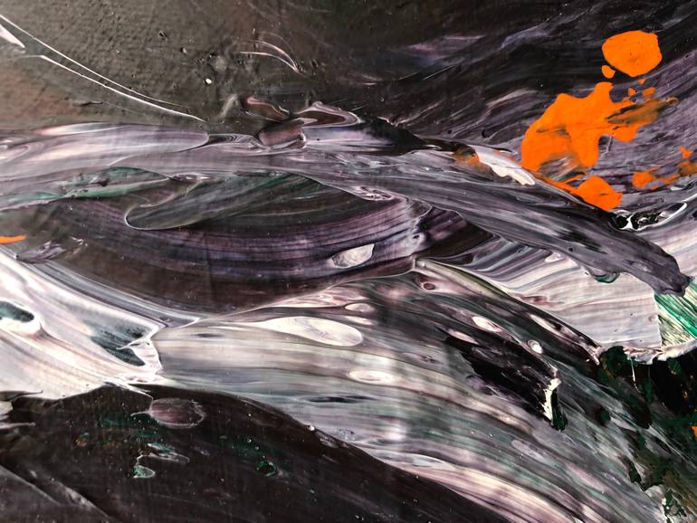 Original Abstract Expressionism Abstract Painting by Romana Jelínková