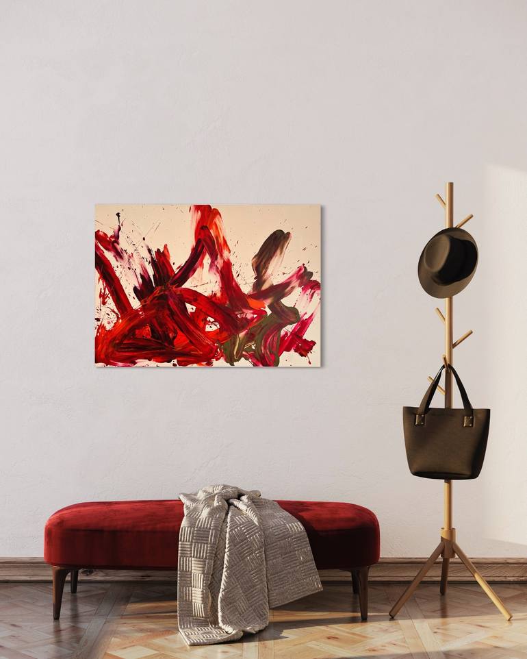 Original Abstract Expressionism Abstract Painting by Romana Jelínková