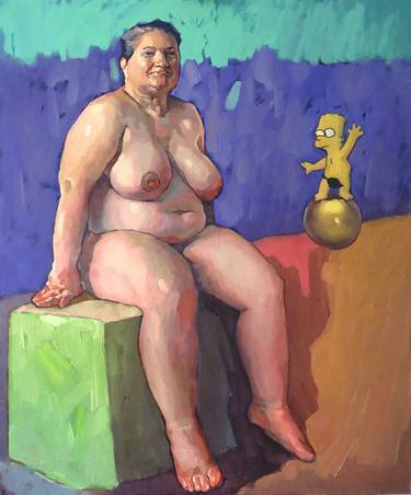 Original Figurative Nude Paintings by Ivan Onnellinen