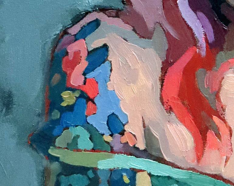 Original Impressionism Women Painting by Ivan Onnellinen