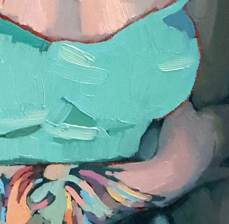 Original Impressionism Women Painting by Ivan Onnellinen