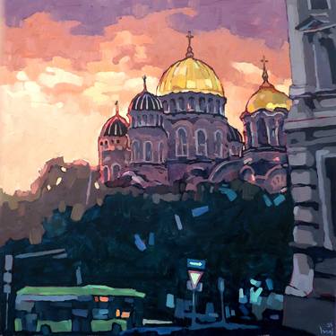 Original Impressionism Architecture Paintings by Ivan Onnellinen