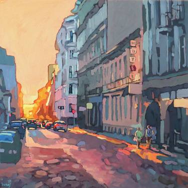 Original Impressionism Cities Paintings by Ivan Onnellinen