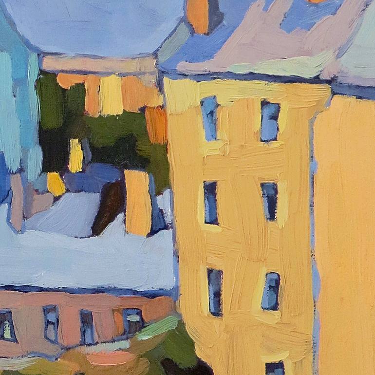 Original Impressionism Architecture Painting by Ivan Onnellinen
