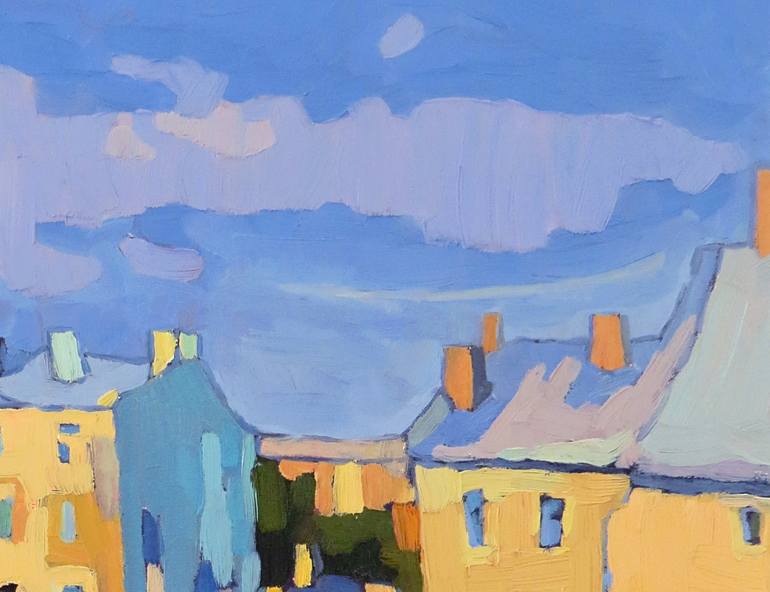 Original Impressionism Architecture Painting by Ivan Onnellinen