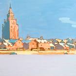 Daugava river bank by Ivan Onnellinen