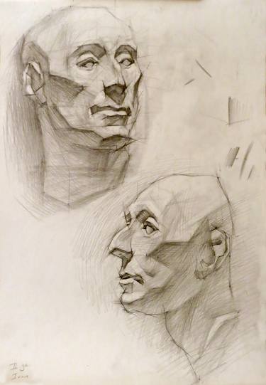 Original Realism People Drawings by Ivan Onnellinen