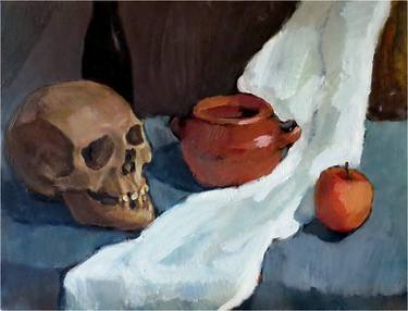 Still life with scull thumb