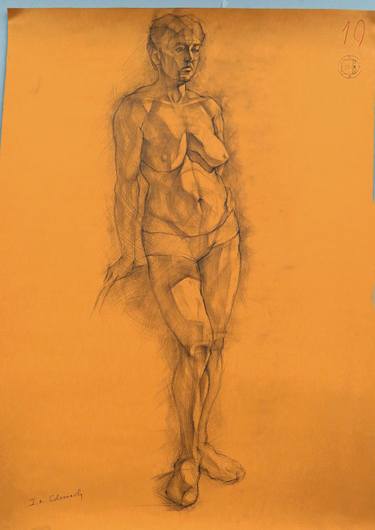 Print of Impressionism Nude Drawings by Ivan Onnellinen