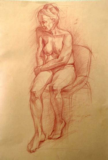 Original Realism Nude Drawings by Ivan Onnellinen