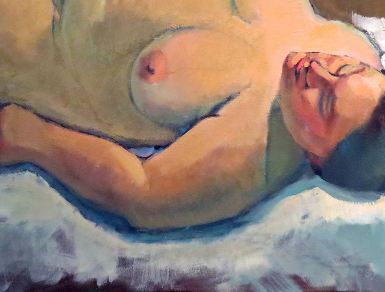 Original Impressionism Nude Painting by Ivan Onnellinen