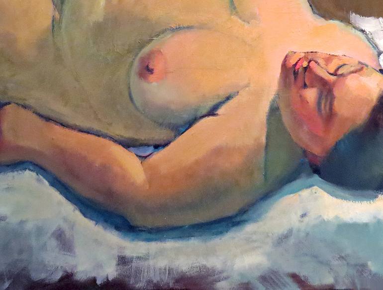 Original Figurative Nude Painting by Ivan Onnellinen