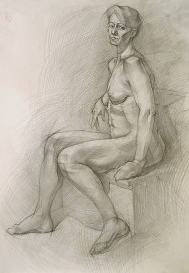 Original Realism Nude Drawings by Ivan Onnellinen