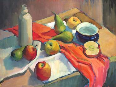 Still life with apples image