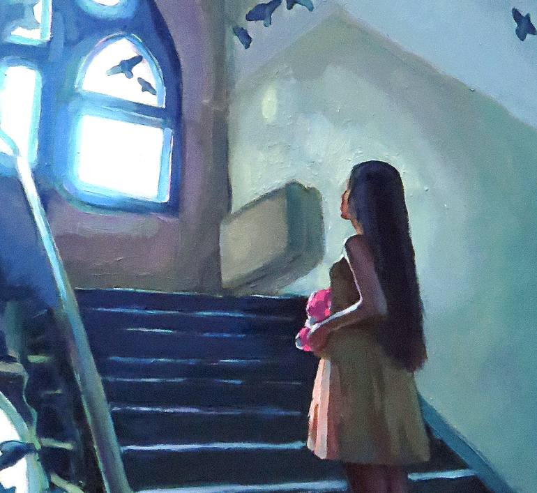 Original Realism Fantasy Painting by Ivan Onnellinen