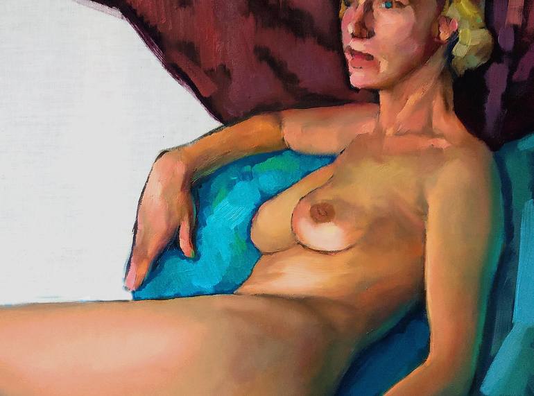 Original Nude Painting by Ivan Onnellinen