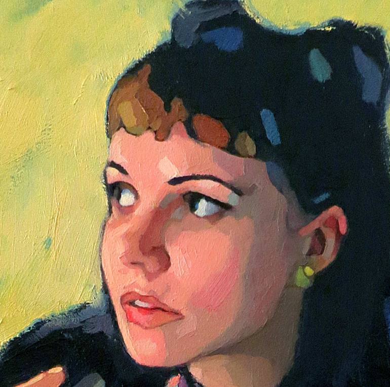 Original Impressionism Cartoon Painting by Ivan Onnellinen