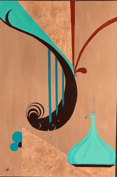 Original Abstract Food & Drink Mixed Media by Stephanie Fuller