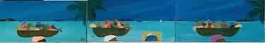 Original Figurative Beach Painting by Stephanie Fuller