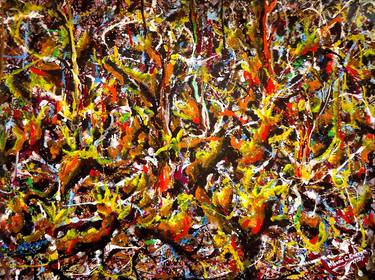 Original Abstract Expressionism Landscape Paintings by Mbonu Emerem