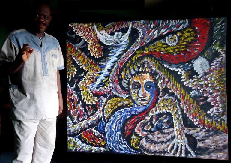 Original Abstract Painting by Mbonu Emerem