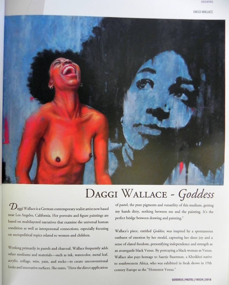 Original Figurative Nude Painting by Daggi Wallace