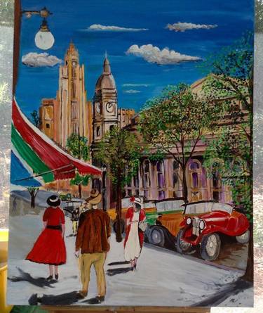 Original Fine Art Places Painting by Russell Nolan Lewis