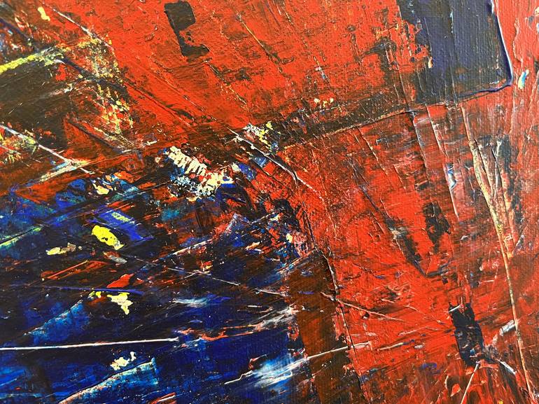Original Abstract Expressionism Abstract Painting by Olivier Sanguy