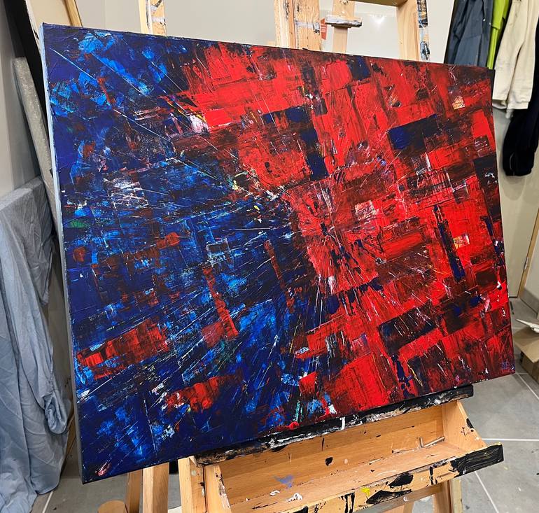 Original Abstract Expressionism Abstract Painting by Olivier Sanguy