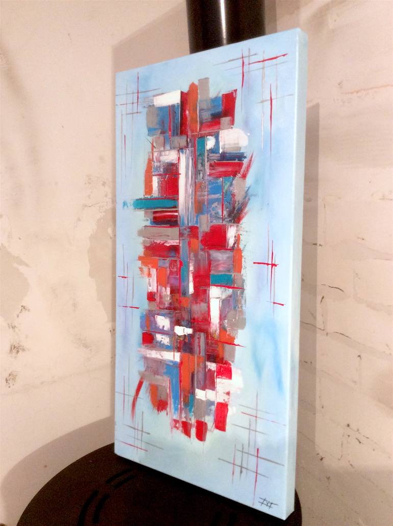 Original Abstract Expressionism Abstract Painting by Olivier Sanguy