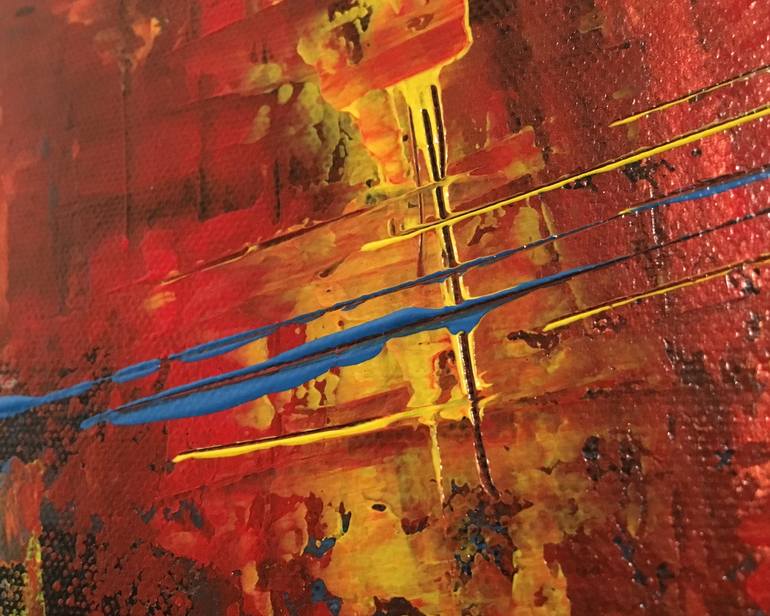 Original Abstract Expressionism Abstract Painting by Olivier Sanguy