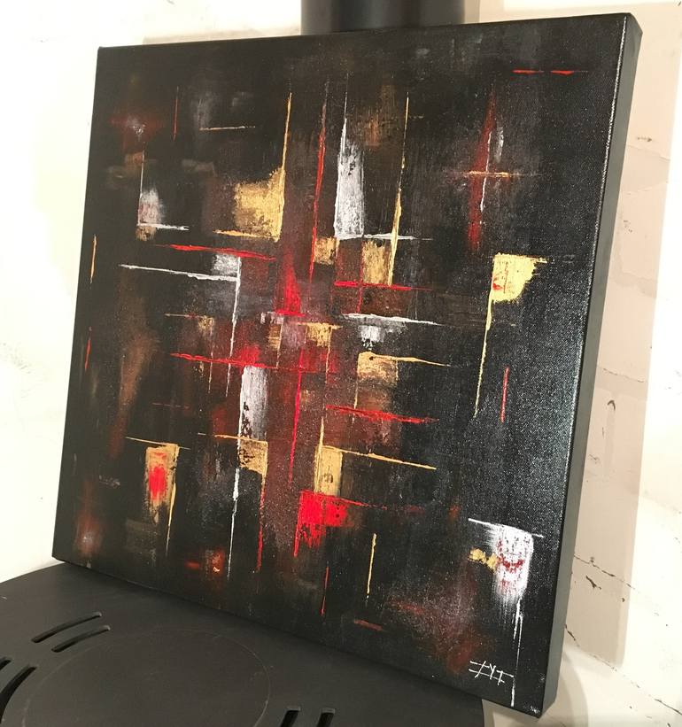 Original Abstract Expressionism Abstract Painting by Olivier Sanguy