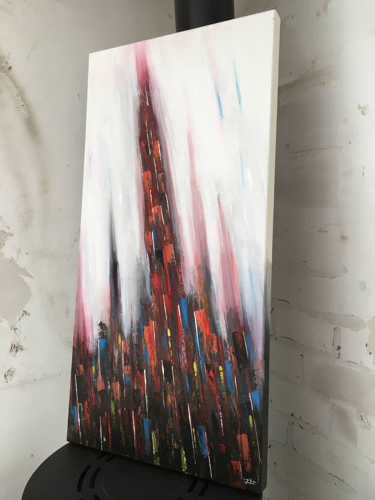 Original Abstract Expressionism Abstract Painting by Olivier Sanguy