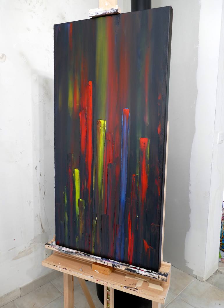 Original Abstract Painting by Olivier Sanguy