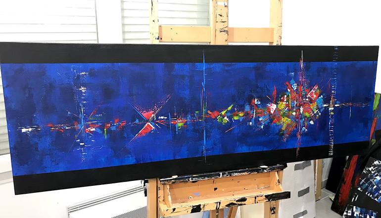 Original Modernism Abstract Painting by Olivier Sanguy