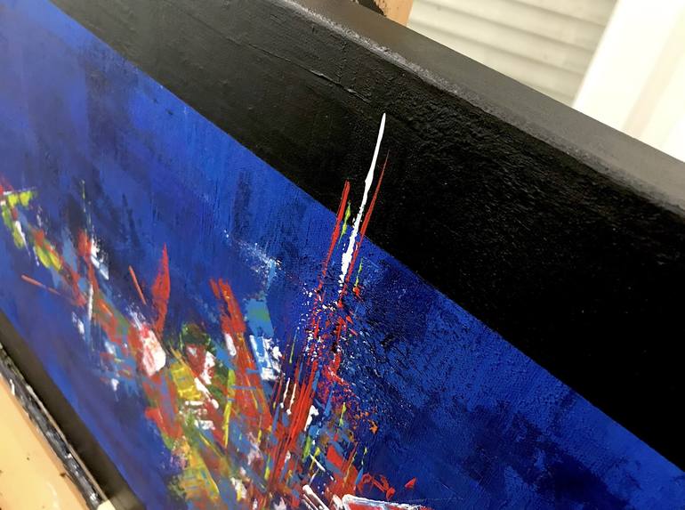 Original Fine Art Abstract Painting by Olivier Sanguy