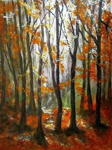 Original Impressionism Landscape Paintings by Emilia Urbaníková