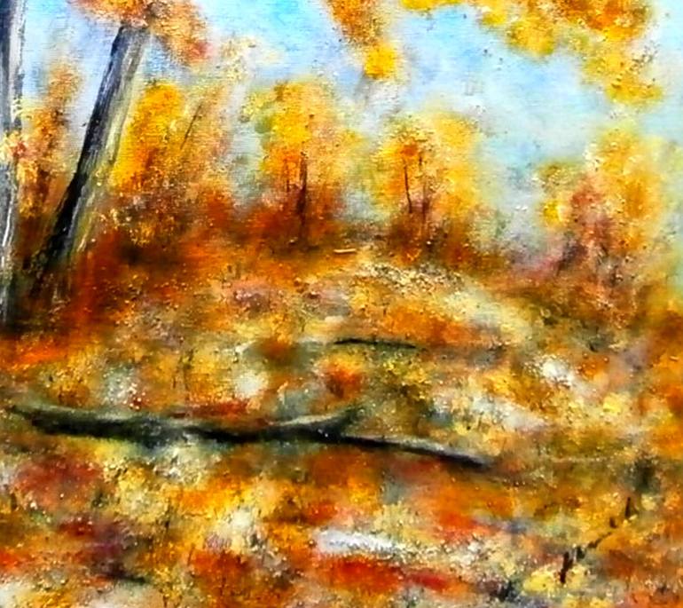 Original Impressionism Landscape Painting by Emilia Urbaníková